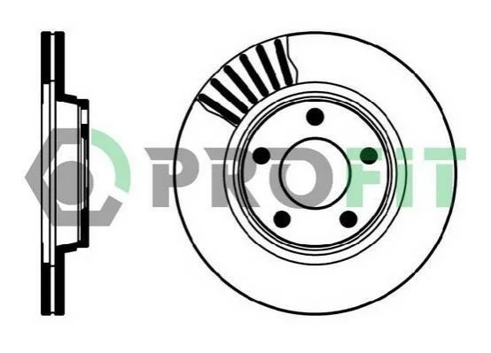 <strong>Диск гальмівний PROFIT 5010-1003 (фото 1)</strong>