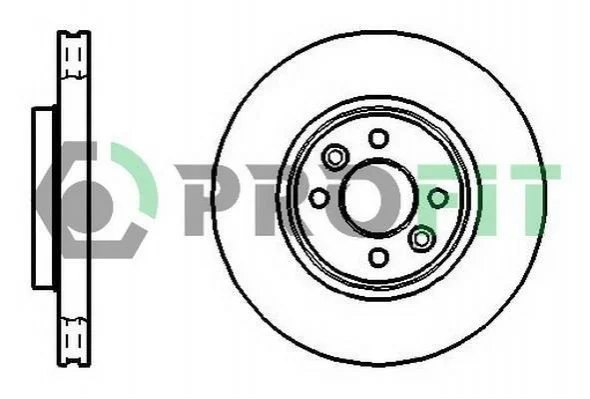 <strong>Диск гальмівний PROFIT 5010-1124 (фото 1)</strong>
