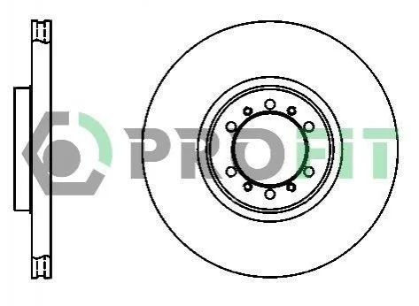 <strong>Диск гальмівний PROFIT 5010-1212 (фото 1)</strong>