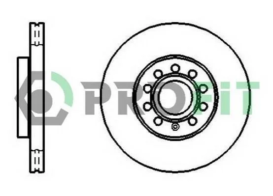 <strong>Диск тормозной PROFIT 5010-1218 (фото 1)</strong>