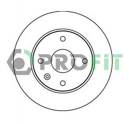 <strong>Диск гальмівний PROFIT 5010-1257 (фото 1)</strong>