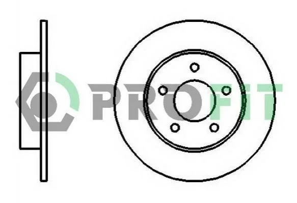 <strong>Диск гальмівний PROFIT 5010-1383 (фото 1)</strong>