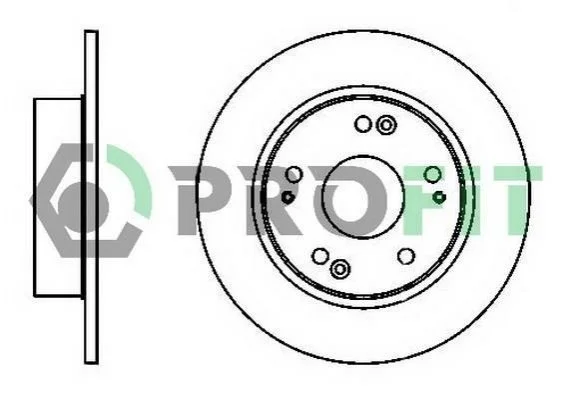 <strong>Диск гальмівний PROFIT 5010-1390 (фото 1)</strong>