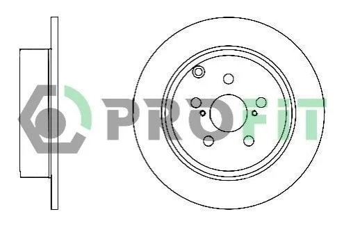 <strong>Диск гальмівний PROFIT 5010-1406 (фото 1)</strong>