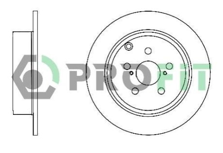 Диск гальмівний PROFIT 5010-1406 фото товара