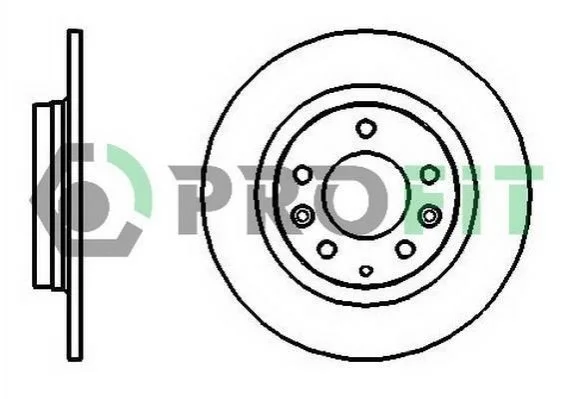 <strong>Диск гальмівний PROFIT 5010-1500 (фото 1)</strong>