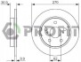 Диск тормозной PROFIT 5010-1645 (фото 1)