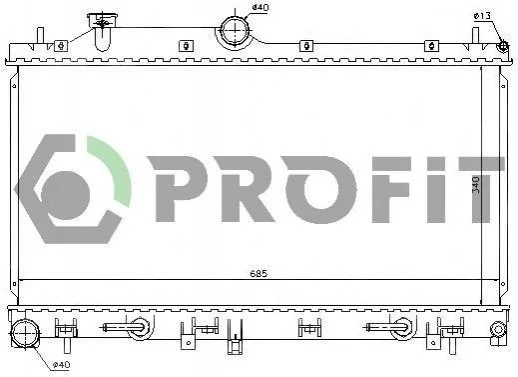 <strong>Радіатор охолоджування PROFIT PR 2910A2 (фото 1)</strong>