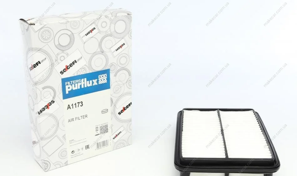 <strong>Фільтр повітряний Santa Fe 2.0-2.7/Accent 1.3 94-05 Purflux A1173 (фото 1)</strong>