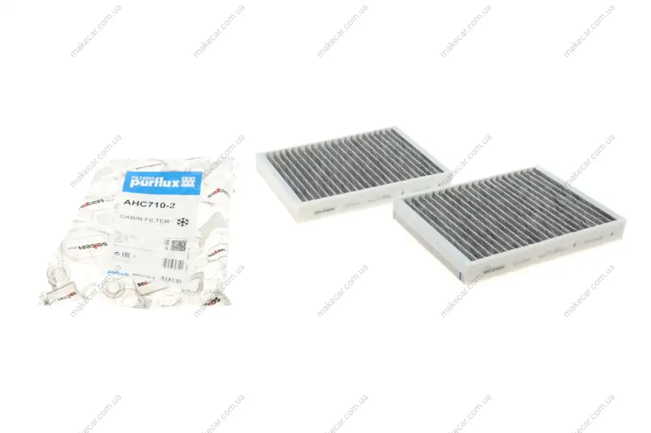 <strong>Фільтр салону BMW 5 (G30/F90) / 7 (G11/G12) 15- (вугільний) (к-кт 2 шт) Purflux AHC710-2 (фото 1)</strong>