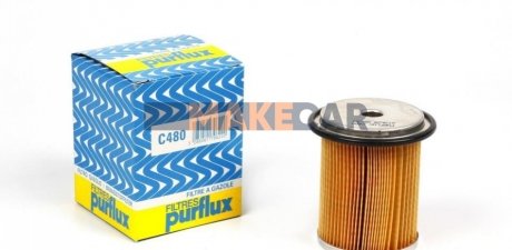 Фильтр топлива peugeot 406 2.1 td 10/95- Purflux C480