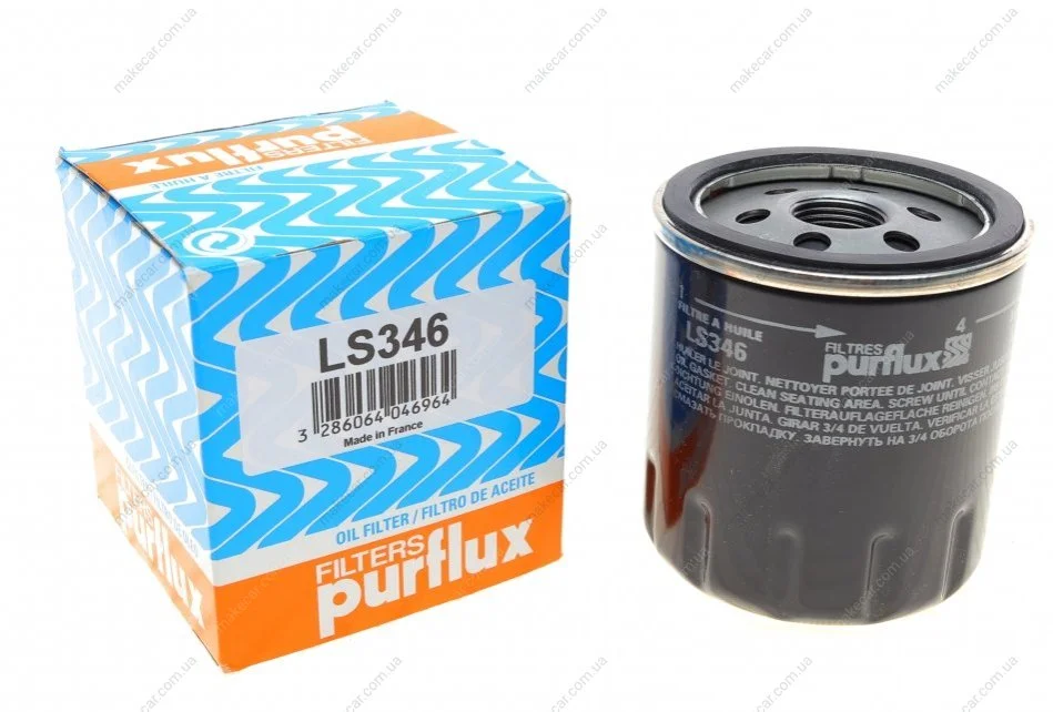 <strong>Фільтр масляний Doblo 1.9D/JTD 01>08.04 Purflux LS346 (фото 1)</strong>