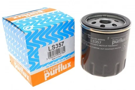 Фільтр масляний Transit 06-/Focus 05-/Mondeo 01- (бензин) для Purflux LS357 фото товару