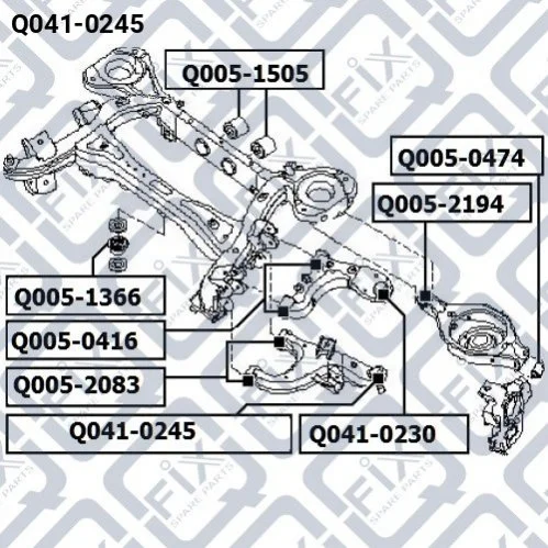 <strong>Опора кульова Q-FIX Q0410245 (фото 1)</strong>