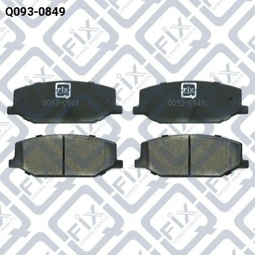 <strong>Колодки гальмівні передн.дискові Q-FIX Q0930849 (фото 1)</strong>