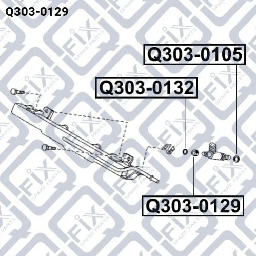 <strong>Кільце ущільнювача форсунки Q-FIX Q3030129 (фото 1)</strong>