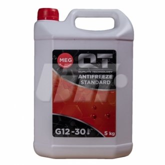 Антифриз QT MEG STANDARD -30 G12 RED 5кг QT-Oil QT551305