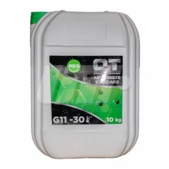 Антифриз QT MEG STANDARD -30 G11 зелений 10кг для Toyota, Citroen, Daihatsu, Peugeot QT-Oil QT5523010 фото товару