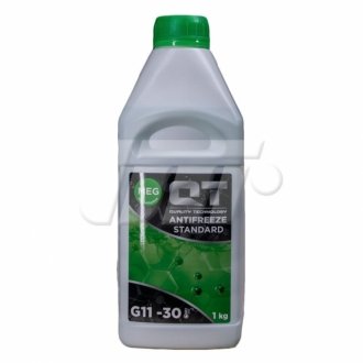 Антифриз QT MEG STANDARD -30 G11 зелений 1кг QT-Oil QT552301 фото товару