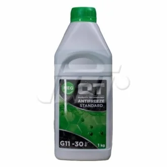 Антифриз QT MEG STANDARD -30 G11 зелений 1кг для QT-Oil QT552301 фото товару