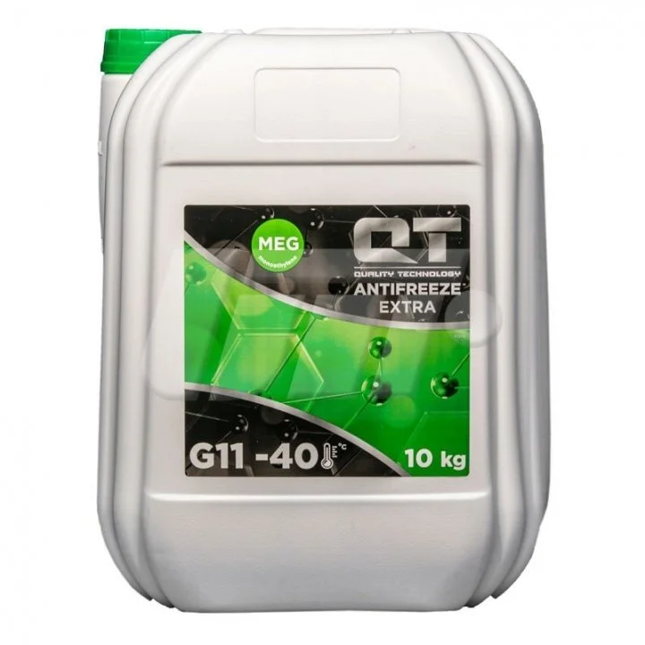 <strong>Антифриз QT MEG EXTRA -40 G11 зелений 10кг QT-Oil QT5624010 (фото 1)</strong>
