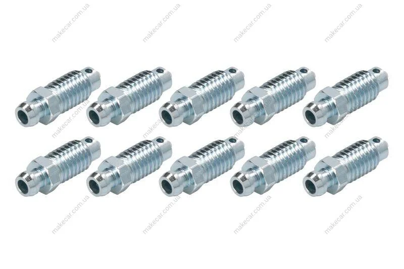 <strong>Гальмівний повітряний клапан (M8x1,25мм) 10 шт MERCEDES C T-MODEL (S202), C (W202), CLK (A208), CLK (C208), E T-MODEL (S210), E T-MODEL (S211), E (W210), E (W211), M (W163) 0.6-Electric 01.66- QUICK BRAKE 010010 (фото 1)</strong>