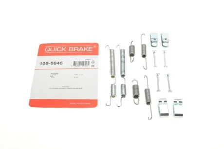 Комплект пружинок колодок стояночного гальма для QUICK BRAKE 105-0045 фото товару