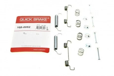 Комплект пружинок колодок стояночного гальма для QUICK BRAKE 105-0052 фото товару