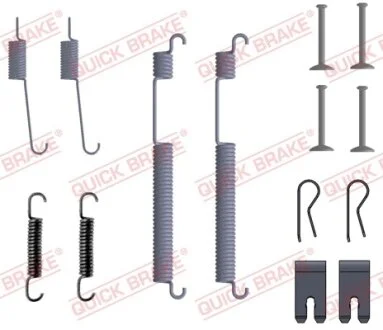 Монтажний набір гальмівної колодки SEAT IBIZA V SKODA RAPID VW POLO V 1.0-1.6D 12.10- для QUICK BRAKE 1050053 фото товару