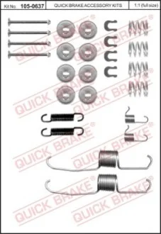 Гальмівні аксесуари для Toyota QUICK BRAKE 105-0637 фото товару