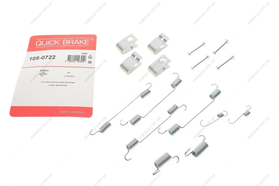 <strong>Р/к барабанних гальм. колодок QUICK BRAKE 105-0722 (фото 1)</strong>