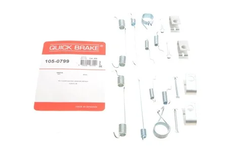 Комплект пружинок колодок стояночного гальма для QUICK BRAKE 105-0799 фото товару