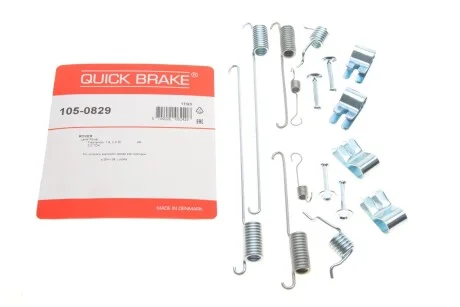 Комплект пружинок колодок стояночного гальма для QUICK BRAKE 105-0829 фото товару
