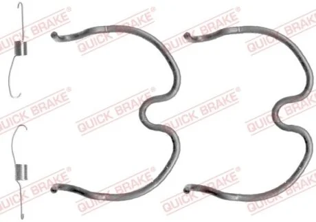 Комплект для монтажу гальмівних колодок для QUICK BRAKE 1050837 фото товару