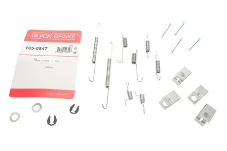 Комплект пружинок колодок стояночного гальма для QUICK BRAKE 105-0847 фото товару