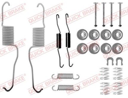 Комплект пружинок колодок ручного гальма QUICK BRAKE 105-0886 фото товара