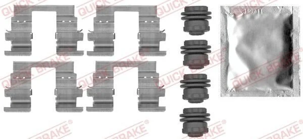 <strong>Монтажний компл.,гальм.колодки QUICK BRAKE 1090013 (фото 1)</strong>