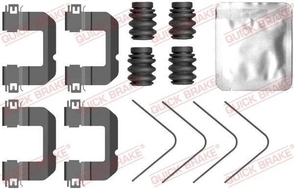 <strong>Монтажний компл.,гальм.колодки QUICK BRAKE 1090102 (фото 1)</strong>