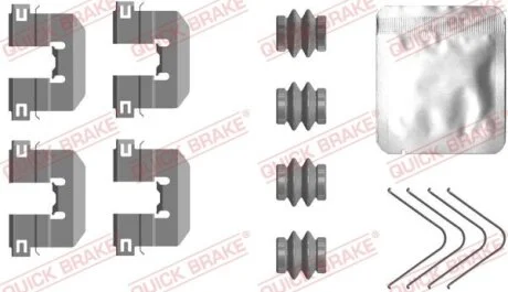 Монтажний компл.,гальм.колодки для QUICK BRAKE 1090117 фото товару
