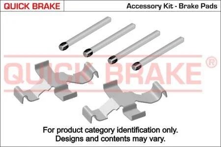 <strong>Монтажний компл.,гальм.колодки QUICK BRAKE 1091039 (фото 1)</strong>