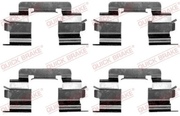 <strong>Монтажний компл.,гальм.колодки QUICK BRAKE 1091216 (фото 1)</strong>