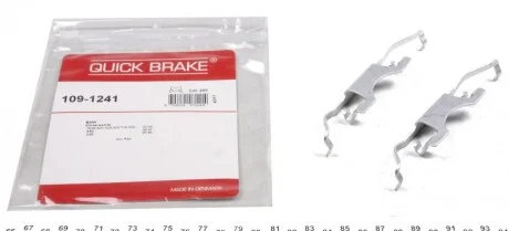 Комплект прижимних планок гальмівного супорту для BMW, Volvo, Mercedes, Ford, Mazda QUICK BRAKE 109-1241 фото товару