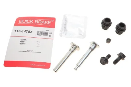 Елементи гальмівного супорта для Peugeot, Infiniti, Opel, ISUZU, Subaru QUICK BRAKE 113-1478X фото товару