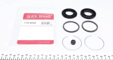 Ремкомплект гальмівного супорта для Mitsubishi, Peugeot, Citroen QUICK BRAKE 114-0042 фото товару