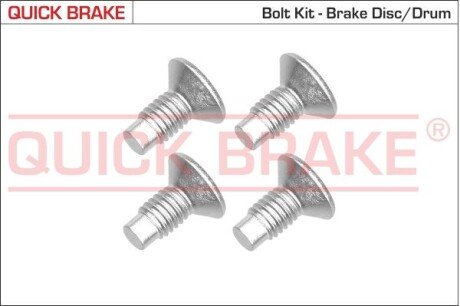 Комплект болтів гальмівного диску/барабану QUICK BRAKE 11663K фото товара