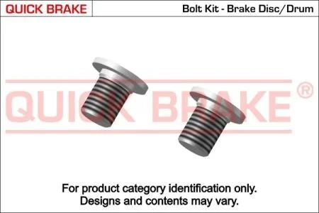 Болти кріплення гальм. дисків для QUICK BRAKE 11663K фото товару