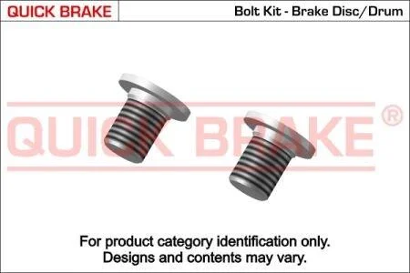<strong>Комплект болтів гальмівного диску/барабану QUICK BRAKE 11664K (фото 1)</strong>