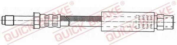 <strong>Гальмівний шланг QUICK BRAKE 32.327 (фото 1)</strong>