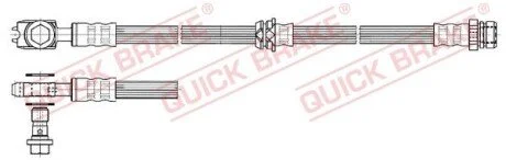 Гальмівний шланг для Volkswagen QUICK BRAKE 50.832X фото товару