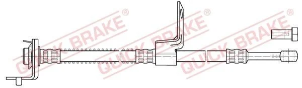 <strong>Гальмівний шланг QUICK BRAKE 50.856X (фото 1)</strong>